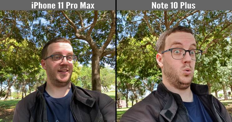 iPhone 11 Pro Max מול Galaxy Note 10 Plus
